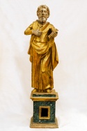 Bartolomeo apostolo ero 800 per il restauro Statue lignee dorate Sec. XVII. Foto Sergio Ceccotti