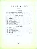 indice del libro V° del metodi di esercizi tecnici di Bruno Mugellini