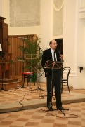 Prof. Mauro Ferrante. Giornata inaugurale del restaurato organo Giovanni Fedeli del 1757. 8-12-2007. Foto di Luigi Anzalone.
