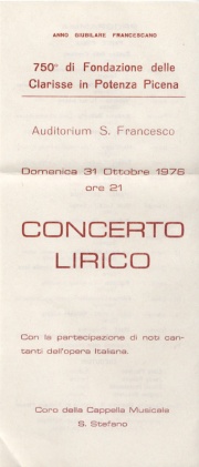 Programma del Concerto lirico.